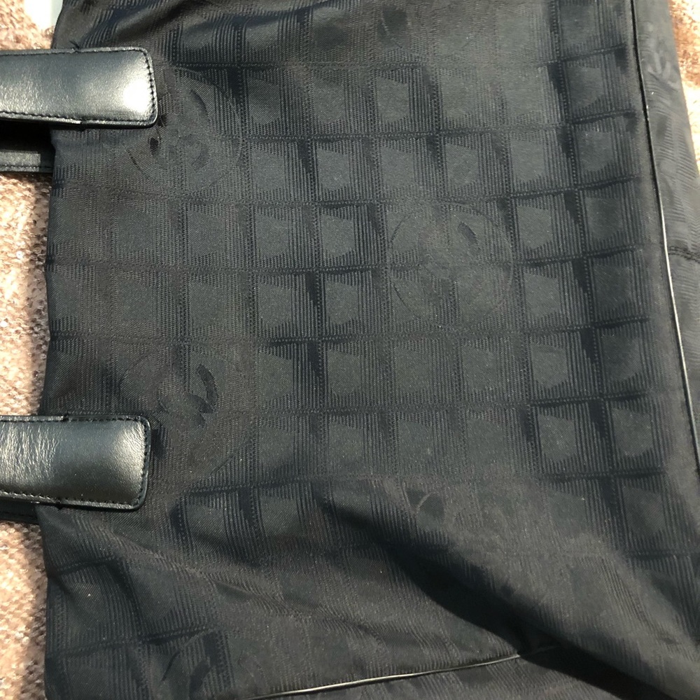 Sold// Monogram  Black Channel Totes - Picture 6 of 8